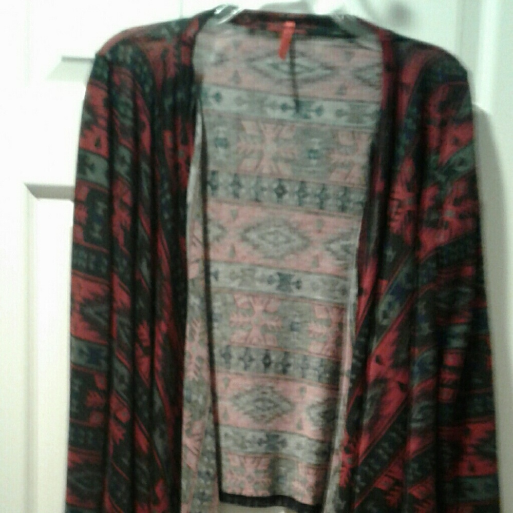 Red Sweater Jacket Medium